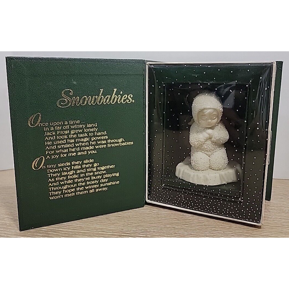 Dept‎ 56 Snowbabies Figurine "Now I Lay Me Down to Sleep" with Box Vintage